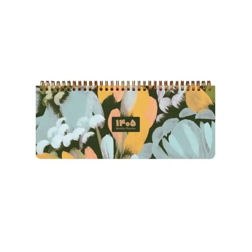 تقویم رومیزی و پلنر 1405 گل ابرنگی آبی دات نوت