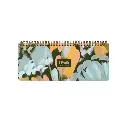 تقویم رومیزی و پلنر 1405 گل ابرنگی آبی دات نوت