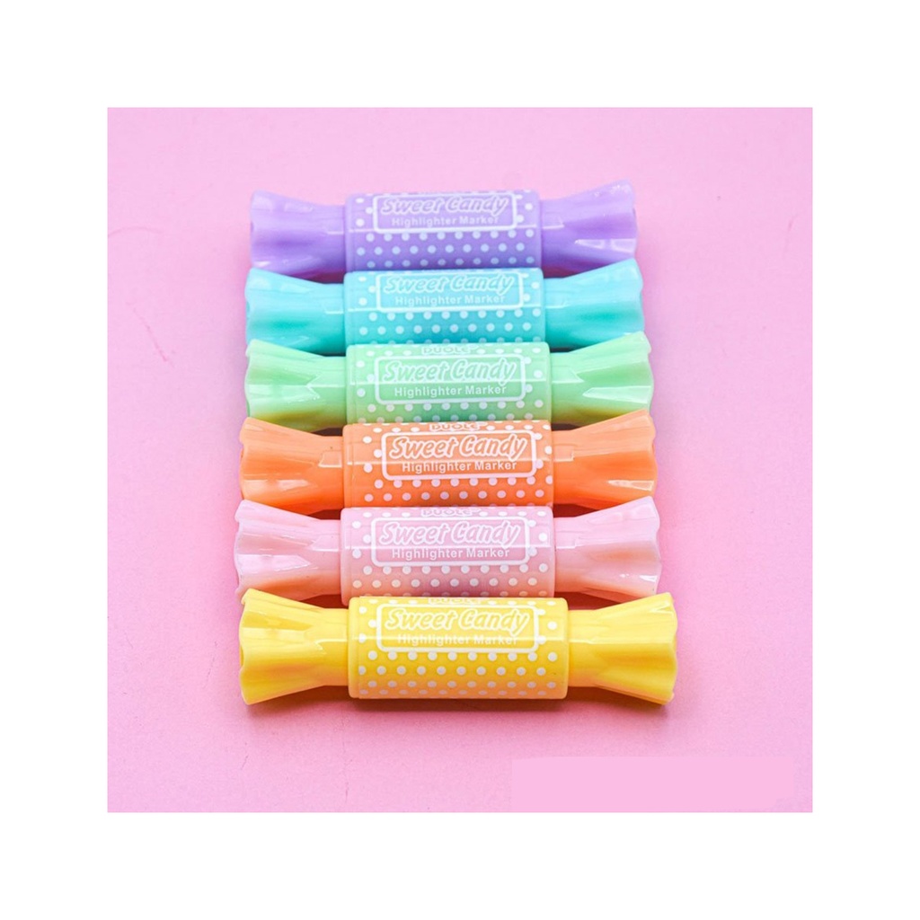 هایلایتر فانتزی شکلاتی 6 رنگ DL-128