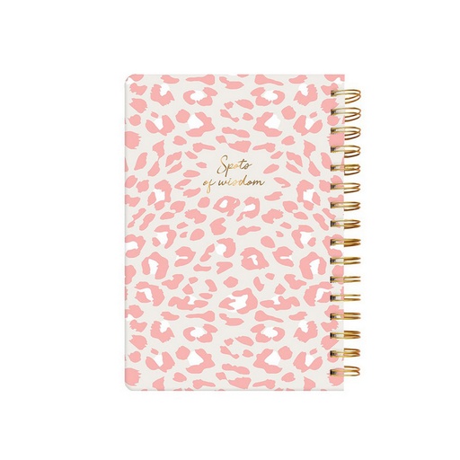 [27958] دفتر سری کلاسیک دات نوت مدل پلنگی صورتی