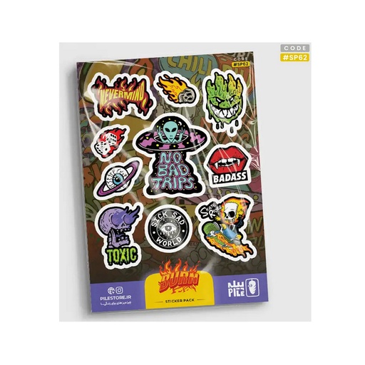 [28642] استیکر پیله استور M کد 62