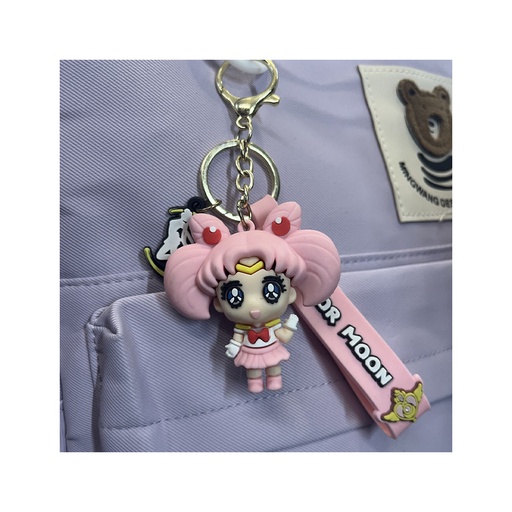 [28722] جاکلیدی سیلیکونی دختر انیمه صورتی