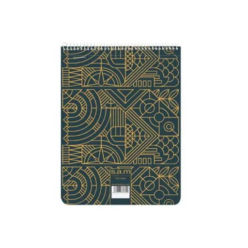 [29261] دفتر 100 برگ رحلی خط دار با پرفراژ سم طرح 7