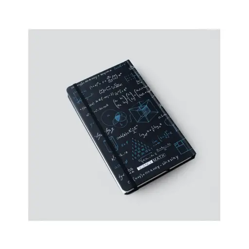 [29274] دفتر سری ساینس اروپایی طرح ریاضی مشکی / دات نوت