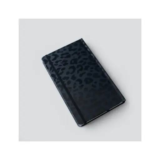 [29280] دفتر سری ساینس اروپایی طرح پلنگی مشکی / دات نوت