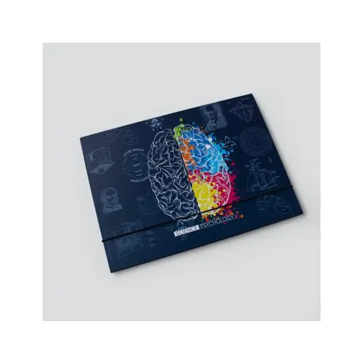 [29284] پوشه مقوایی طرح سایکولوژی / دات نوت