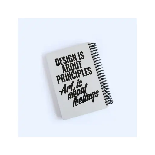 [29305] دفتر جلد طوسی Design / دات نوت
