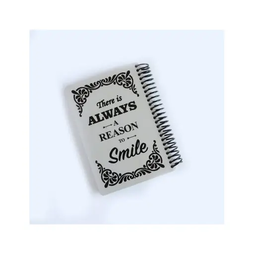 [29307] دفتر جلد طوسی Smile / دات نوت