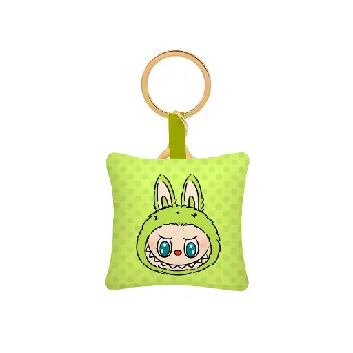 [29409] جاکلیدی بالشتی طرح لبوبو رنگ سبز / طوطی دیزاین