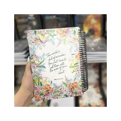 [29436] دفتر 200 برگ وزیری فلو گلگلی طرح 3 / پیل