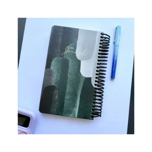 [29993] دفتر ژورنال خط دار مینیمال تیره دات نوت