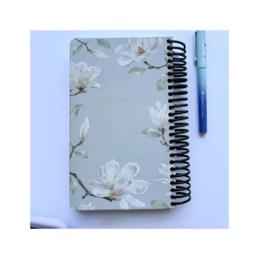 [30004] دفتر ژورنال خط دار شکوفه دات نوت