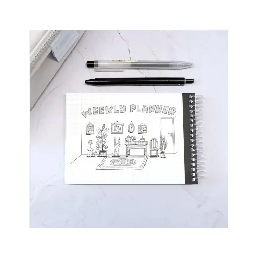 [30177] پلنر یکساله Weekly طرح کنج دنج / مغازک