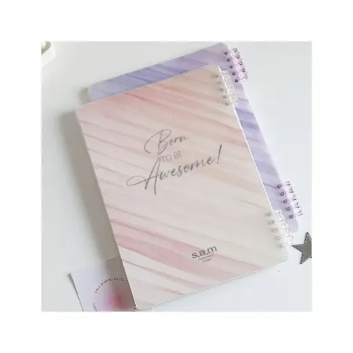 [30270] دفتر کلاسوری 60 برگ کریستالی نارنجی / سم