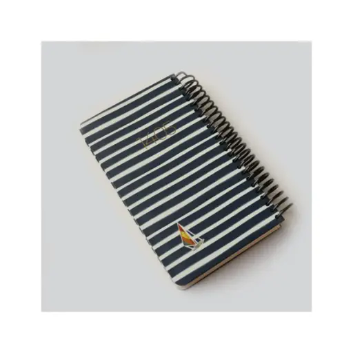 [30430] سررسید 1405 طرح راه راه آبی دات نوت 