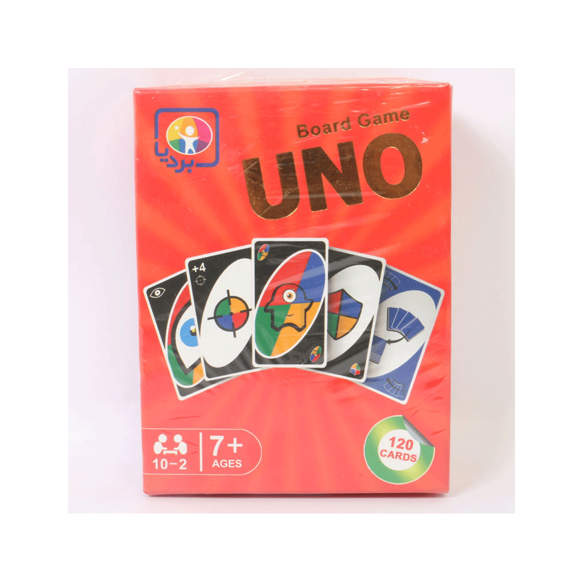 [4634] بازی فکری 120 کارتی اونو UNO بردیا مدل هارد باکس
