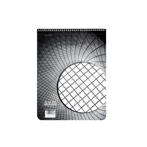 [7290] دفتر 100 برگ رحلی شطرنجی با پرفراژ سم طرح 2