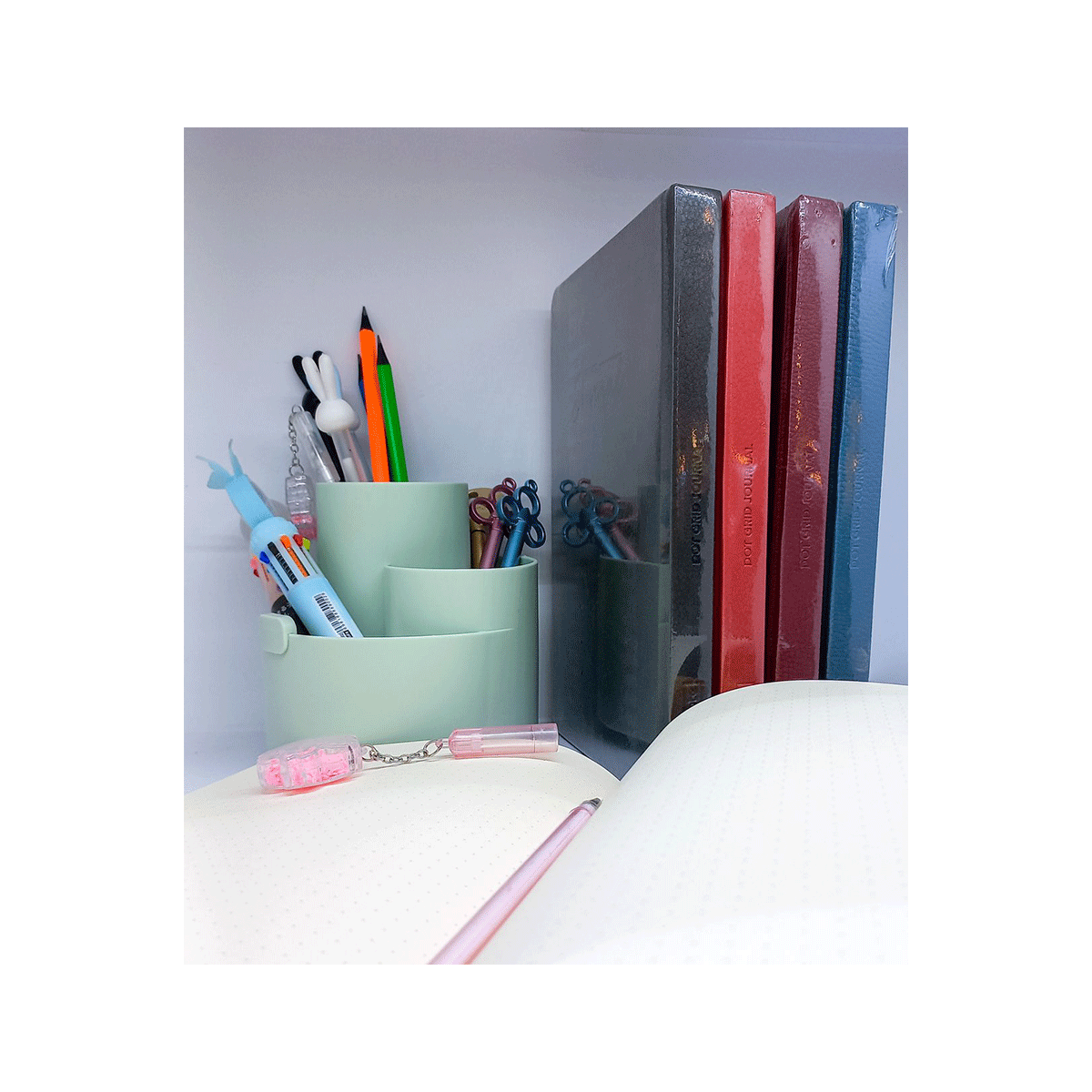 دفتر بولت ژورنال جلد چرم پاستیلی / دات نوت