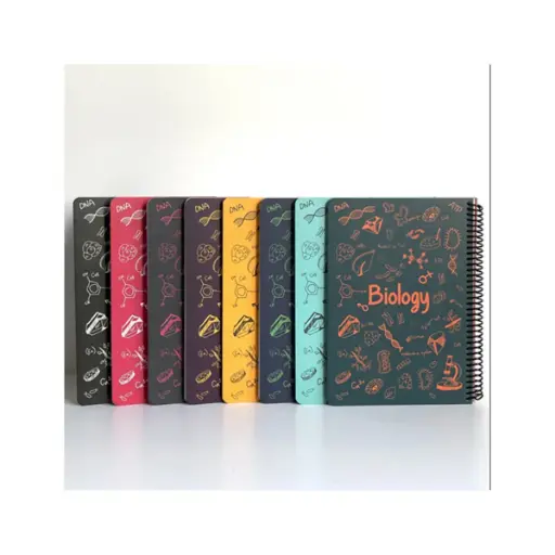 دفتر خط دار دات نوت طرح فرمول درس زیست