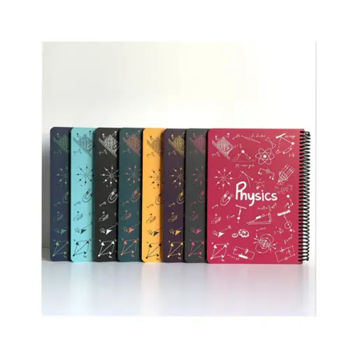 دفتر خط دار دات نوت طرح فرمول درس فیزیک