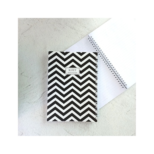 دفتر خط دار سیمی 80 برگ / کیفت