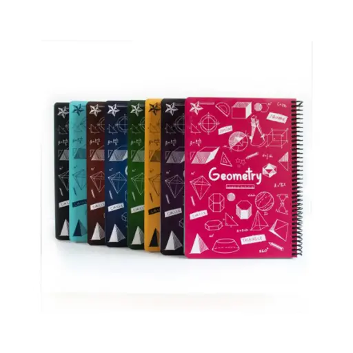 دفتر خط دار دات نوت طرح فرمول درس هندسه