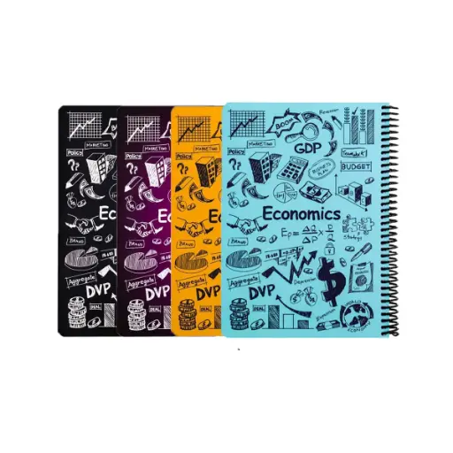 دفتر خط دار دات نوت طرح فرمول درس اقتصاد