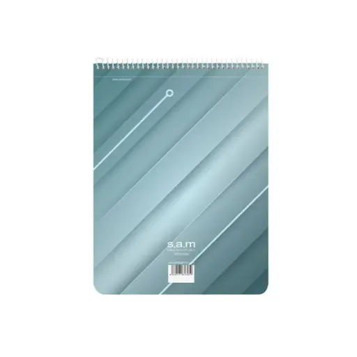 [25877] دفتر 100 برگ رحلی خط دار با پرفراژ سم طرح 1